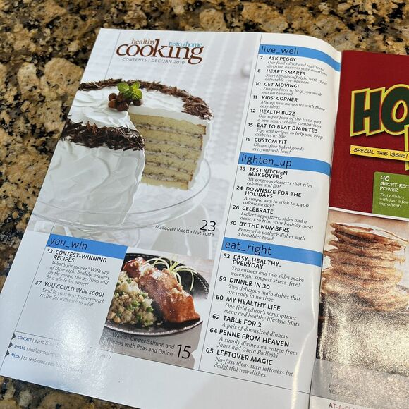 Lot of Taste of Homes Healthy Cooking Recipe Magazines 2010 Back Issue Set Of 6 - Picture 15 of 16